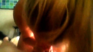 Tan-Lined Blonde Amateur Gives an Amazing Blow Job