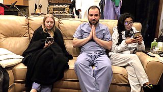 Leg restraints, male doctor, research