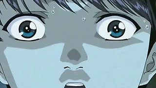Sweety hentai honey gives blowjob and gets pussy dildoed in
