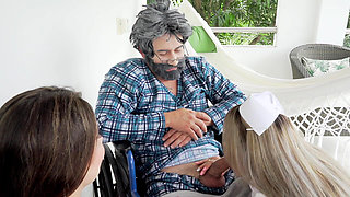 Fake Nurses Fuck Their Patient with a Big, Playful Cock