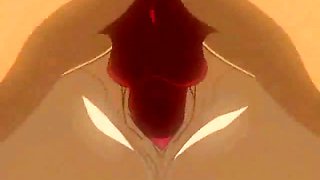 Winsome hentai minx getting facial plastered with hot sperm