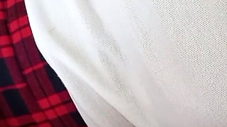 Teacher convinces student to fuck and she comes on brakes! Student eats her teacher's semen