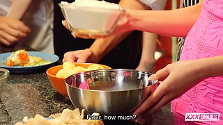 Max Cortes Leads Steamy Threesome in Kitchen Heat