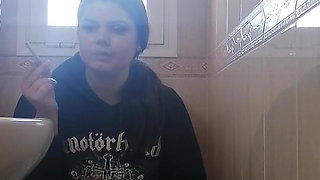 Watcher on Toilet