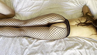 He spanks and fucks a hot girl in stockings