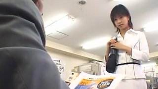 Fabulous Japanese chick in Crazy Secretary, Handjobs JAV movie