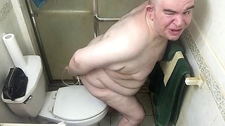 Chris CRS Inflates Chubby Ass with Hand Pump Enema