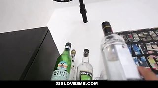 Sislovesme - training my nerdy stepsis to enjoy my dong