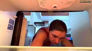 Stuck in the Fridge and I Get Fucked While I Get Out