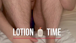 Cspot Rubs Lotion on Their Feet