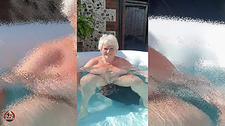 Lesbian Hot Tub Tit Fest!