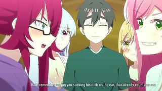 When 10 Girlfriends Fall Completely in Love (Anime Hentai)