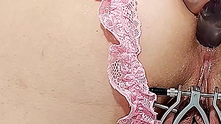 Alkanna's Pussy Is Punished Before She Is Double-penetrated - Real BDSM