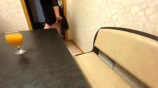 Amateur Russian MILF Cheats On Husband With Best Friend Kitchen Table Sex