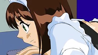 Hentai maid gets tied up