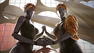 Atomic Heart - The Twins Compilation (Best Animations with Sounds)