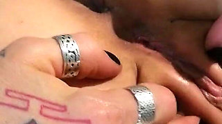 Slave Banged by 2 Busty Girls!