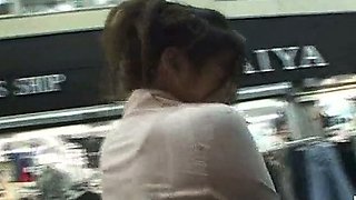 Subtitled Japanese public arcade training toilet prank