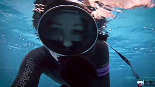 Underwater Giantess Hunts & Claims Her Tiny Prey