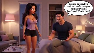 Stepdaughter's Forbidden Thirst Makes Her Porn Theater Virgin for Stepdad (AI)