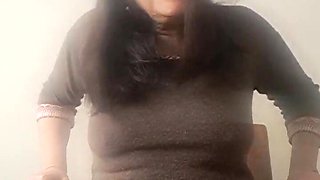 Stepmom displaying what's under her sundress on camera