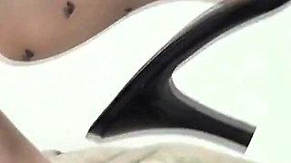 (006) Hot Shoejob Then Footjob with Cute Mules and Nylon Feet (1080p)