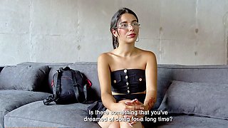 This LATINA TEEN had her first ORGASM