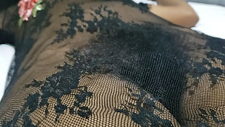 Hot MILF close up pussy under lingerie XXX Amateur
