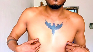 Hard cock stroking in briefs