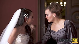 bride retaliates and sucks marriage officer's cock