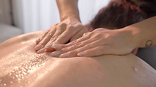 Massage Therapy Ends up with Lesbian Passionate Sex!