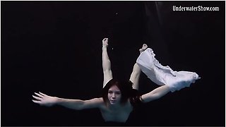Dark Pool Vibes With White Dress Girl