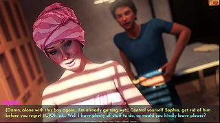 Awam Real Fuck - Sam Fucks Sophia Hard in the Kitchen - Almost Caught by Dylan - Remade with Animations and Enhanced Sound