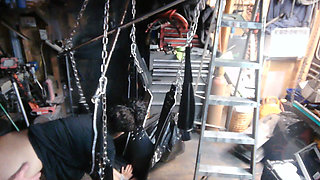 Big Sexy Latina MILF Gets Pounded Hard by Her Man in Sex Swing