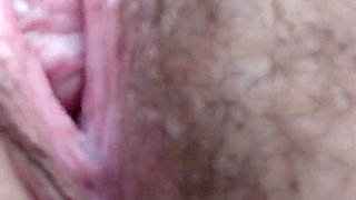 Rubbing the Clit, Clit Orgasm, Hot Mom, Hairy Pussy