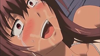 Hentai cutie brutally fucked by big guy and creampie