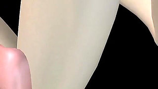 Animated 3D Porn - Beautiful Girl and Asian Man Double Dildo Doggy While Man Stroking