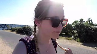 French Louise Beach Bukkake