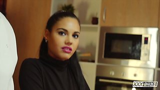 Apolonia Lapiedra Cooks Up Steamy Passion in Kitchen Show