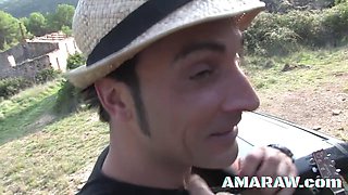 Busty Brunette Teen Ava Marteens Pussy Pounded Outdoors