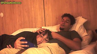 Stepsister Swallows After Movie in Teen Big-Cock Brunette Heat