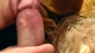 A Blonde and a Brunette and a Big Cock to Take in the Ass