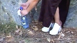 Harlot in Outdoor Pissing