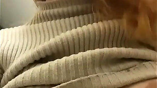 Real Public Masturbation in the Toilet