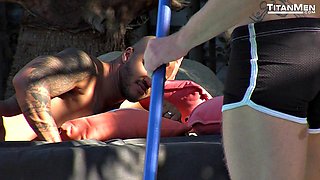 Jason Vario Pounds Bennett Anthonys Ass Poolside