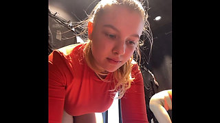Extreme Squirting and Fucking in the Locker Room