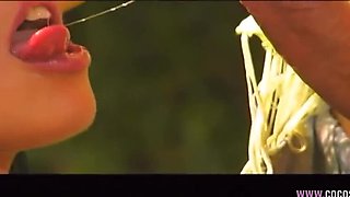 Brunette takes it outdoors: blowjob and pussy eating before wild sex