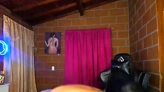 Shemale tranny enjoying solo masturbation