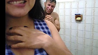 InsaciableX as Horny Anime Stepsister Sneaks into Shower for Teasing Shower POV: Loud Mo