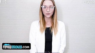 Nice-looking Alexis and Brock's deep throat sex